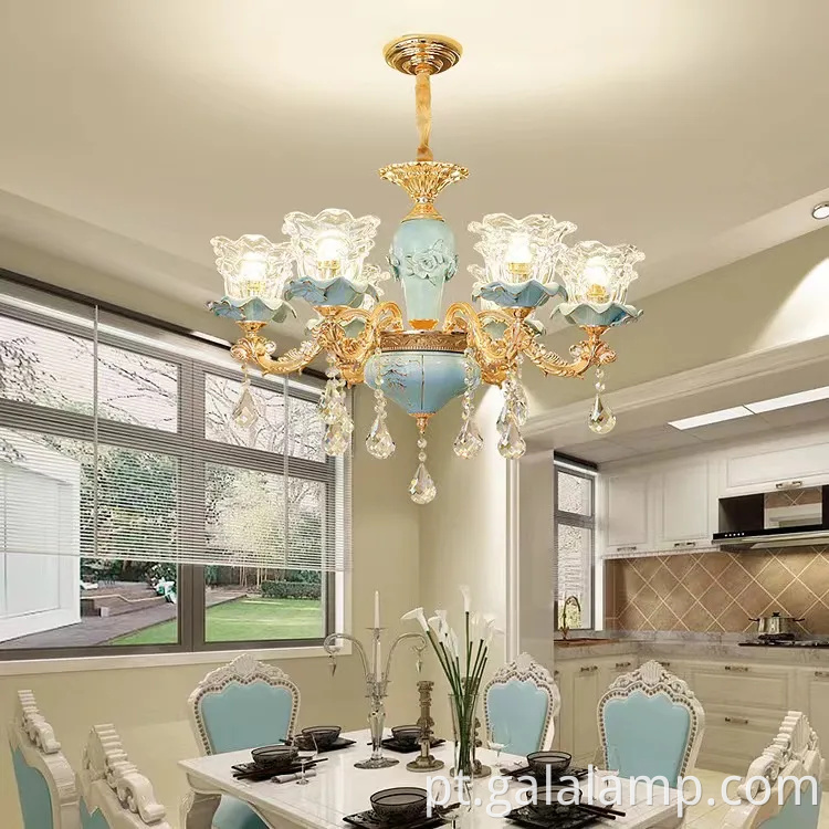 Candelador de luxo de cristal elegante K9 para hotéis